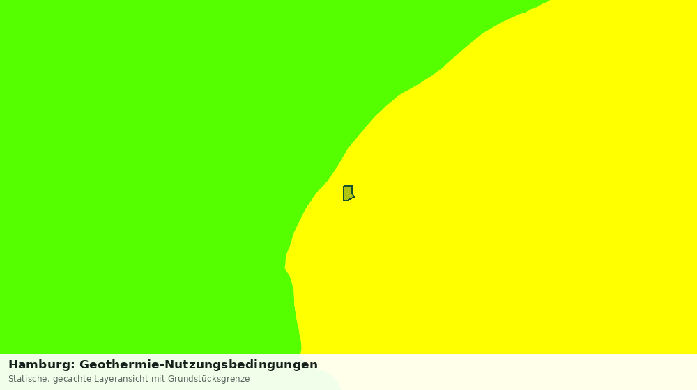 Statische Kartenansicht: Hamburg: Geothermie-Nutzungsbedingungen