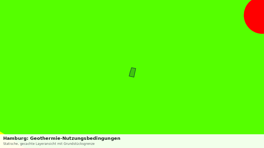 Statische Kartenansicht: Hamburg: Geothermie-Nutzungsbedingungen