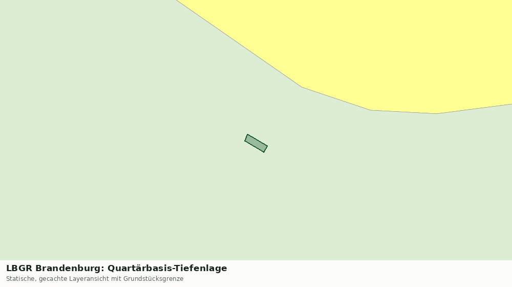 Statische Kartenansicht: LBGR Brandenburg: Quartärbasis-Tiefenlage