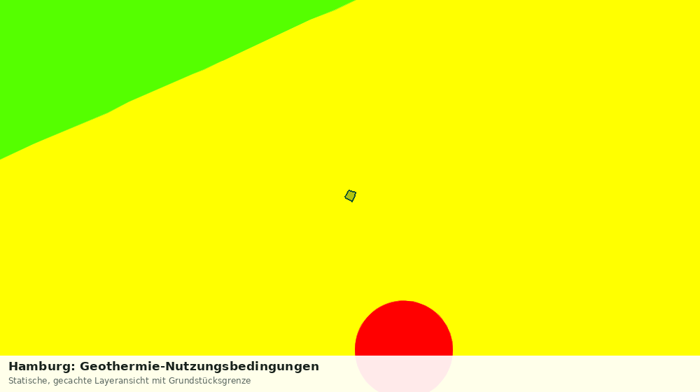 Statische Kartenansicht: Hamburg: Geothermie-Nutzungsbedingungen