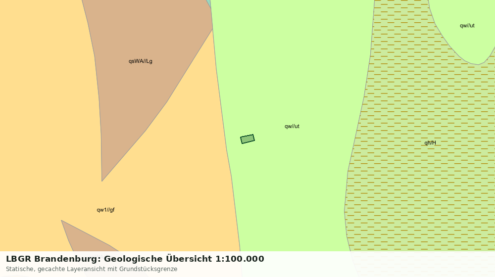 Statische Kartenansicht: LBGR Brandenburg: Geologische Übersicht 1:100.000