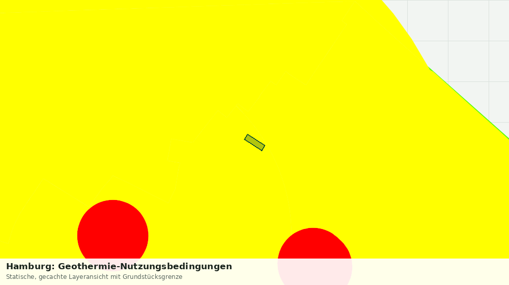 Statische Kartenansicht: Hamburg: Geothermie-Nutzungsbedingungen
