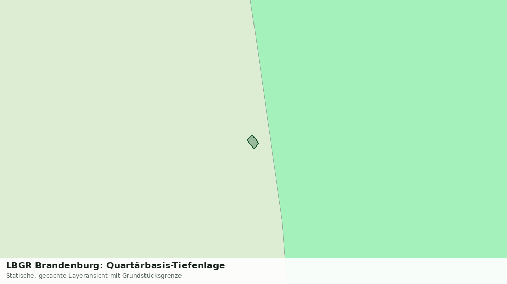 Statische Kartenansicht: LBGR Brandenburg: Quartärbasis-Tiefenlage