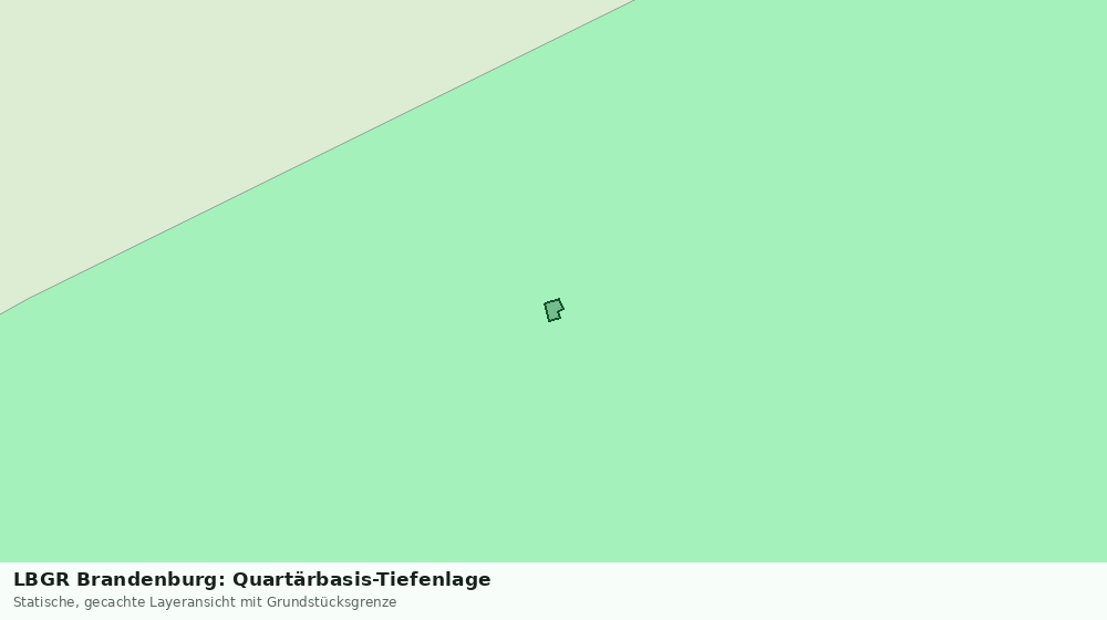 Statische Kartenansicht: LBGR Brandenburg: Quartärbasis-Tiefenlage