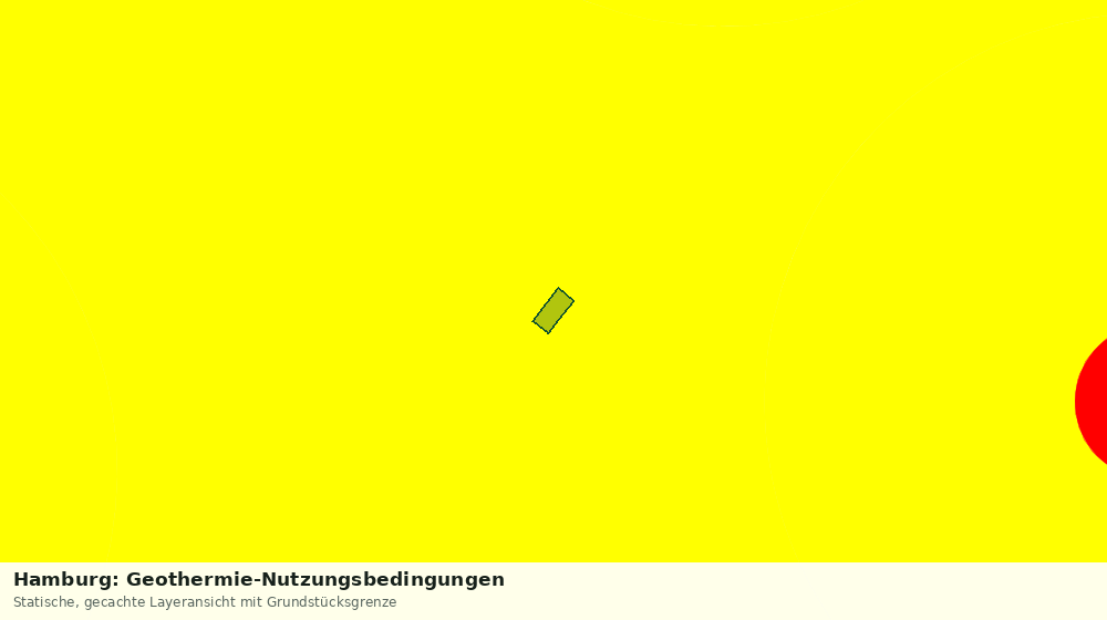 Statische Kartenansicht: Hamburg: Geothermie-Nutzungsbedingungen