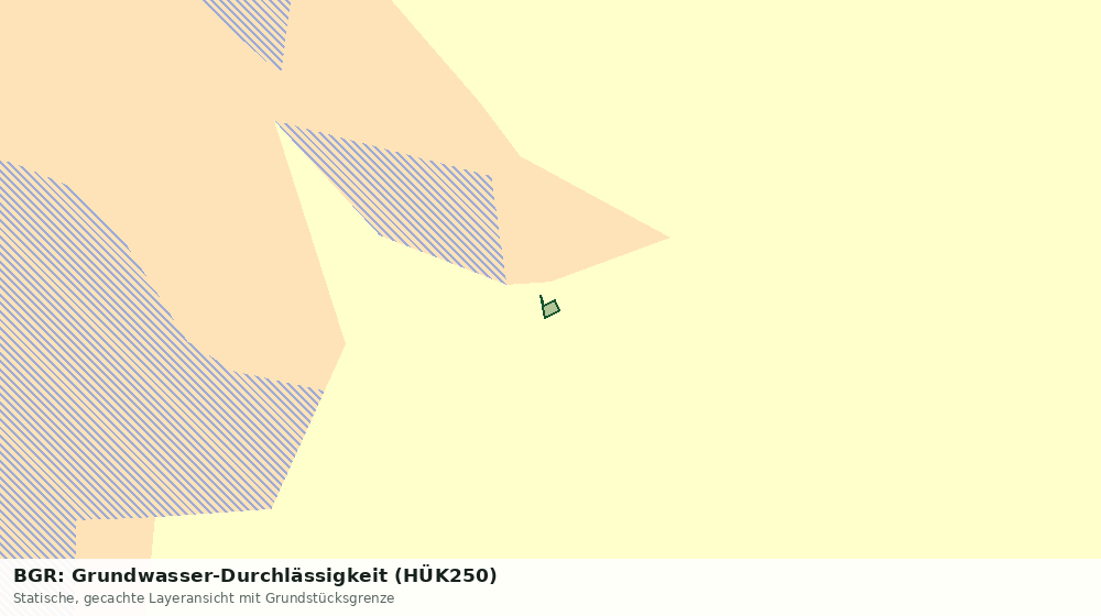 Statische Kartenansicht: BGR: Grundwasser-Durchlässigkeit (HÜK250)