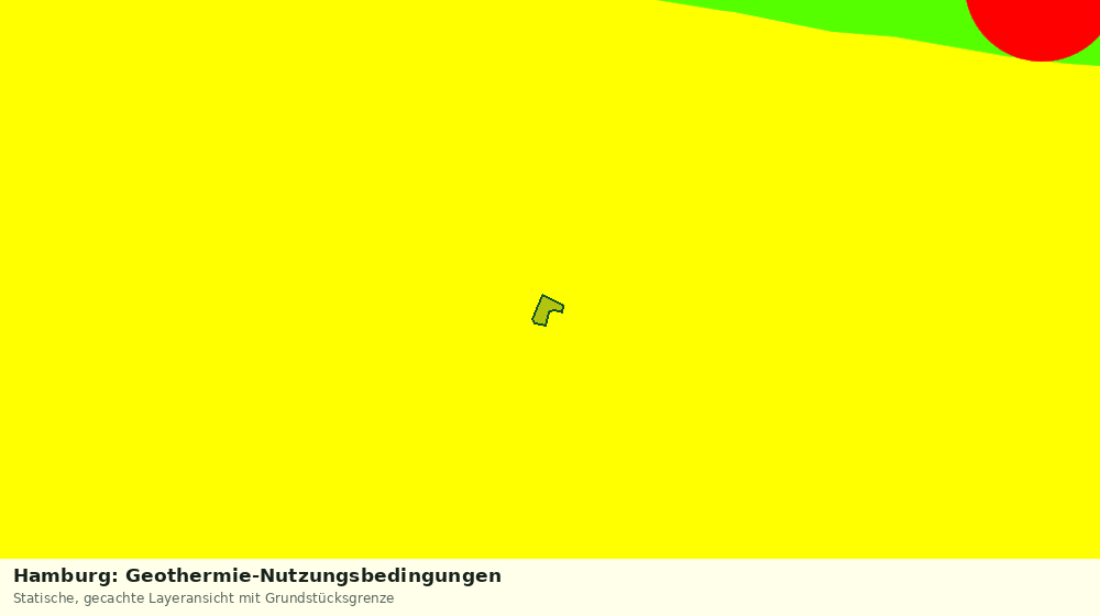 Statische Kartenansicht: Hamburg: Geothermie-Nutzungsbedingungen