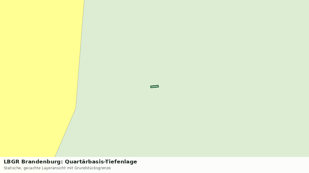 Statische Kartenansicht: LBGR Brandenburg: Quartärbasis-Tiefenlage