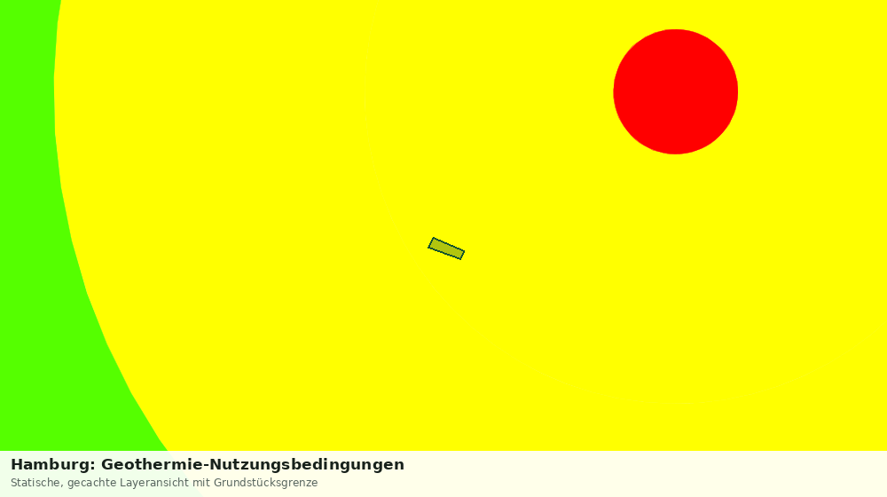 Statische Kartenansicht: Hamburg: Geothermie-Nutzungsbedingungen
