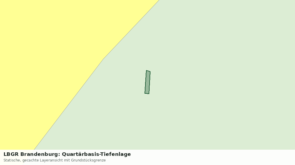 Statische Kartenansicht: LBGR Brandenburg: Quartärbasis-Tiefenlage