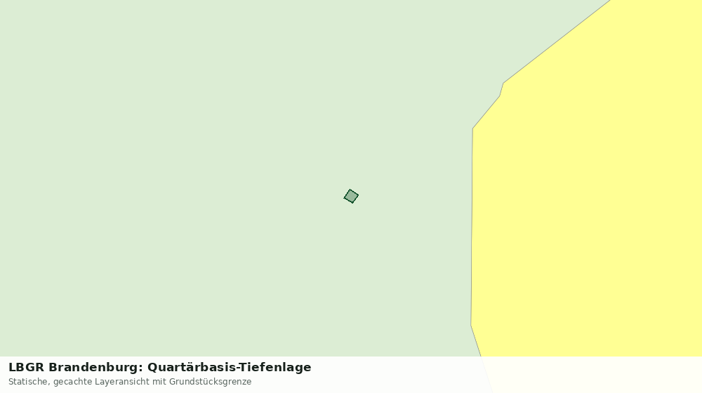 Statische Kartenansicht: LBGR Brandenburg: Quartärbasis-Tiefenlage