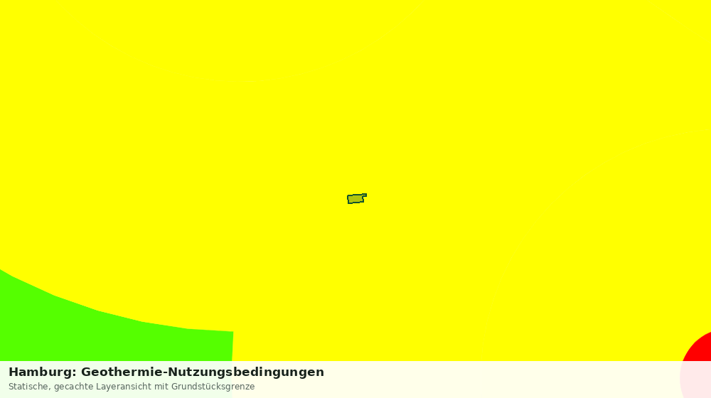 Statische Kartenansicht: Hamburg: Geothermie-Nutzungsbedingungen