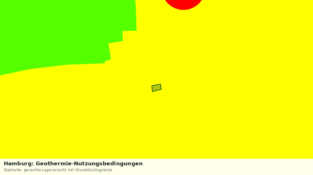 Statische Kartenansicht: Hamburg: Geothermie-Nutzungsbedingungen
