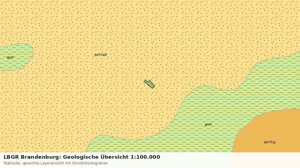 Statische Kartenansicht: LBGR Brandenburg: Geologische Übersicht 1:100.000