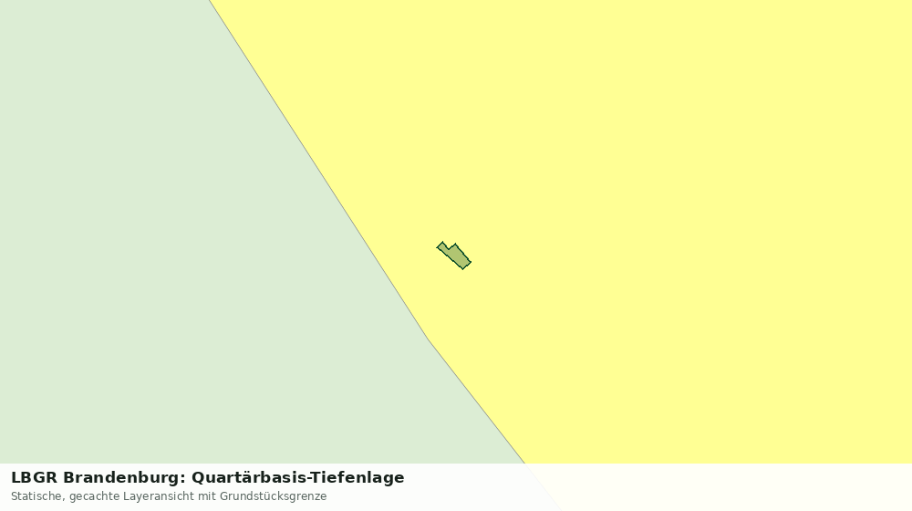 Statische Kartenansicht: LBGR Brandenburg: Quartärbasis-Tiefenlage