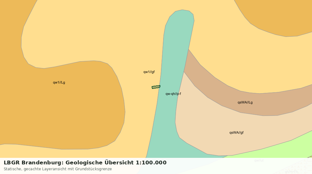 Statische Kartenansicht: LBGR Brandenburg: Geologische Übersicht 1:100.000