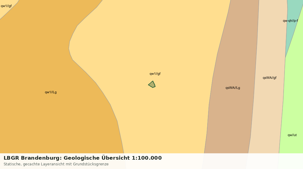 Statische Kartenansicht: LBGR Brandenburg: Geologische Übersicht 1:100.000