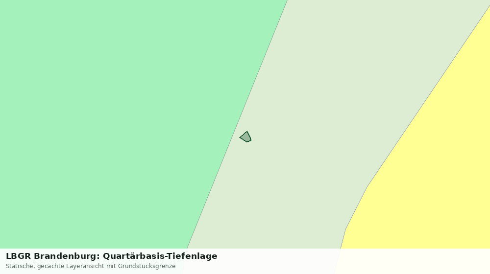 Statische Kartenansicht: LBGR Brandenburg: Quartärbasis-Tiefenlage