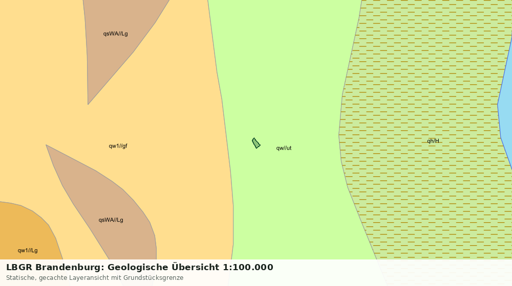 Statische Kartenansicht: LBGR Brandenburg: Geologische Übersicht 1:100.000