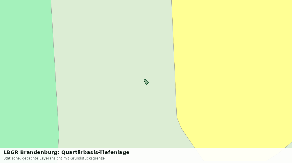 Statische Kartenansicht: LBGR Brandenburg: Quartärbasis-Tiefenlage