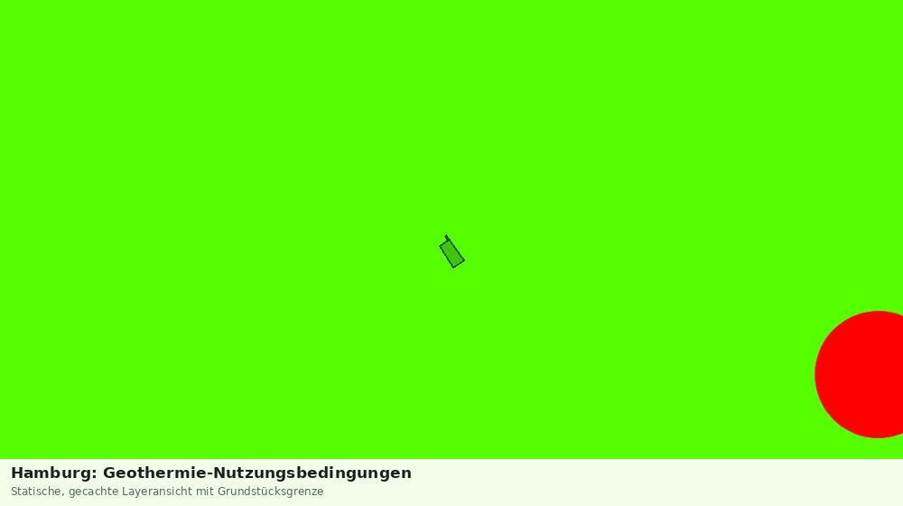 Statische Kartenansicht: Hamburg: Geothermie-Nutzungsbedingungen