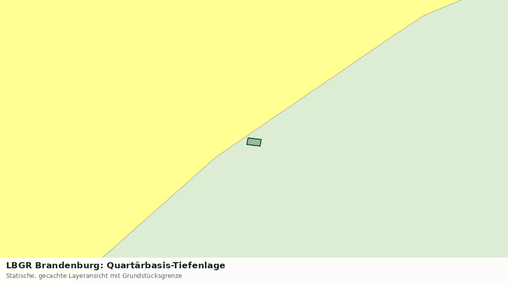 Statische Kartenansicht: LBGR Brandenburg: Quartärbasis-Tiefenlage
