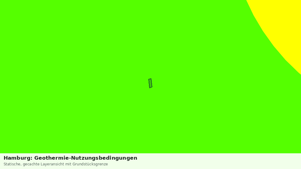 Statische Kartenansicht: Hamburg: Geothermie-Nutzungsbedingungen