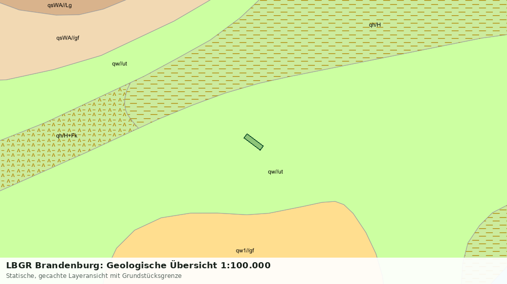 Statische Kartenansicht: LBGR Brandenburg: Geologische Übersicht 1:100.000
