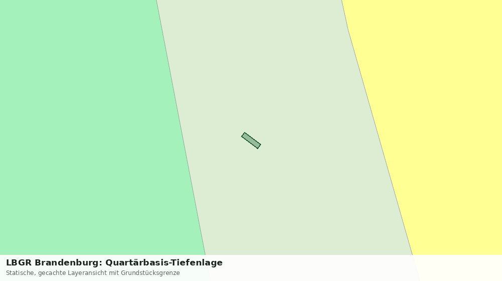 Statische Kartenansicht: LBGR Brandenburg: Quartärbasis-Tiefenlage