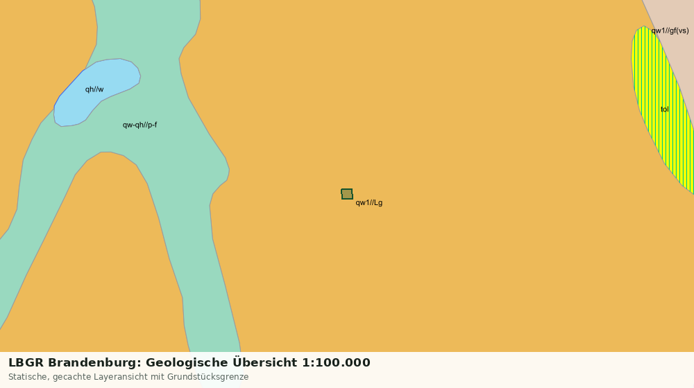 Statische Kartenansicht: LBGR Brandenburg: Geologische Übersicht 1:100.000
