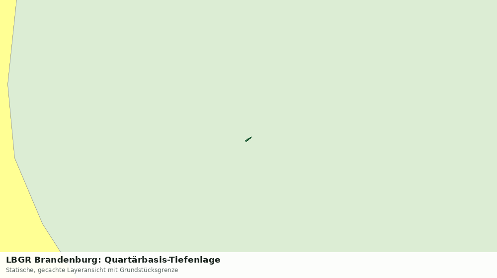 Statische Kartenansicht: LBGR Brandenburg: Quartärbasis-Tiefenlage