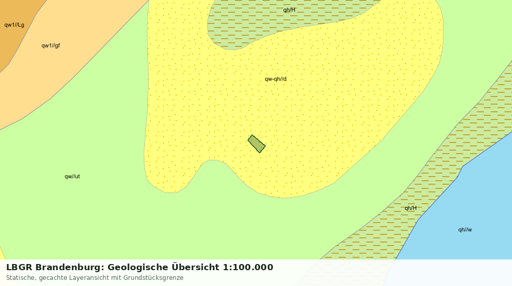 Statische Kartenansicht: LBGR Brandenburg: Geologische Übersicht 1:100.000