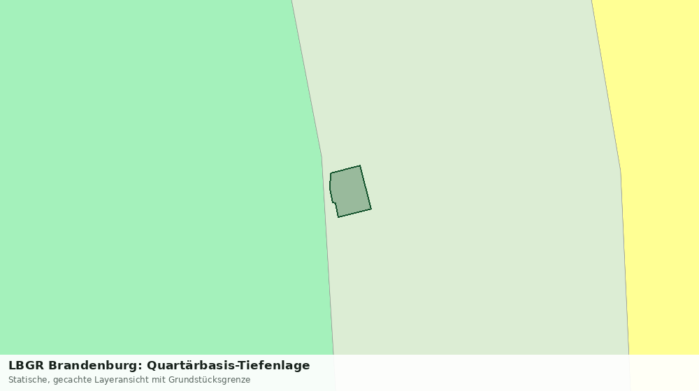 Statische Kartenansicht: LBGR Brandenburg: Quartärbasis-Tiefenlage