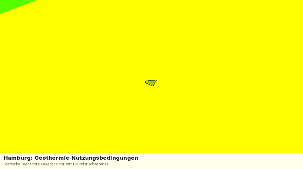 Statische Kartenansicht: Hamburg: Geothermie-Nutzungsbedingungen