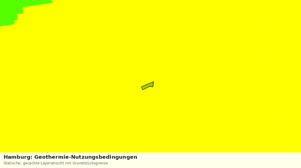 Statische Kartenansicht: Hamburg: Geothermie-Nutzungsbedingungen