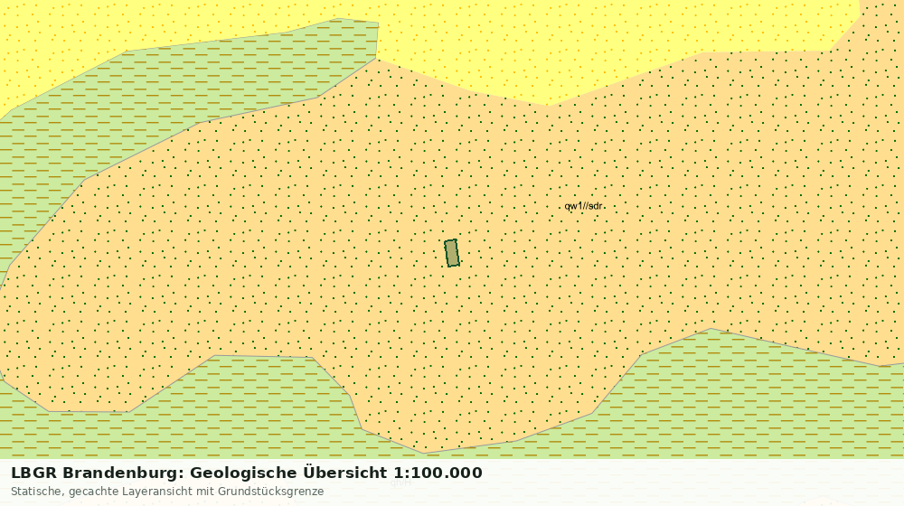 Statische Kartenansicht: LBGR Brandenburg: Geologische Übersicht 1:100.000