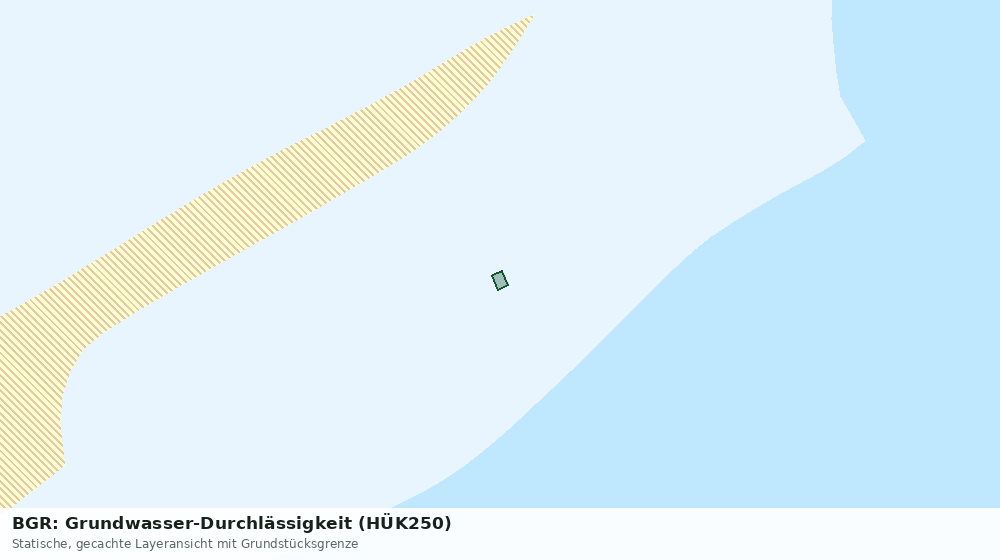 Statische Kartenansicht: BGR: Grundwasser-Durchlässigkeit (HÜK250)