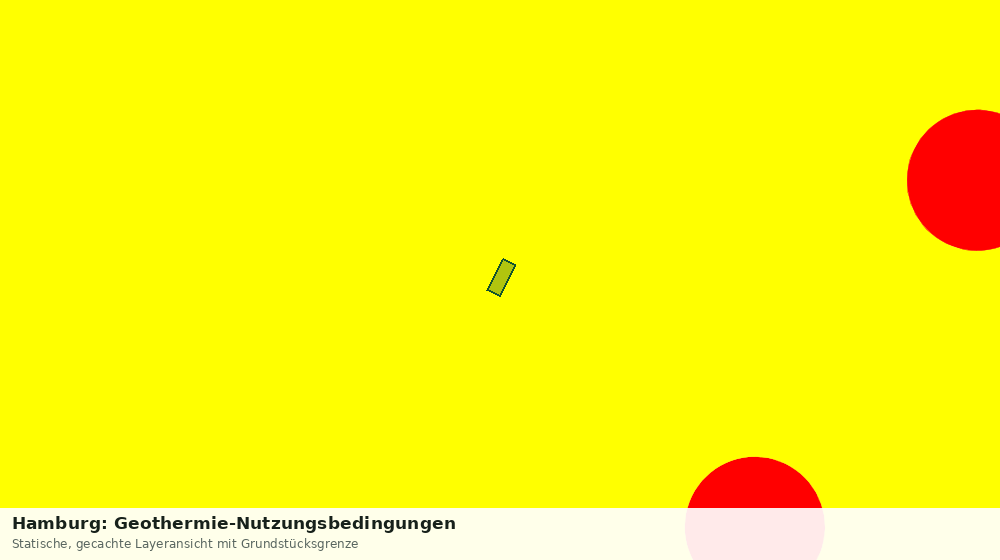 Statische Kartenansicht: Hamburg: Geothermie-Nutzungsbedingungen