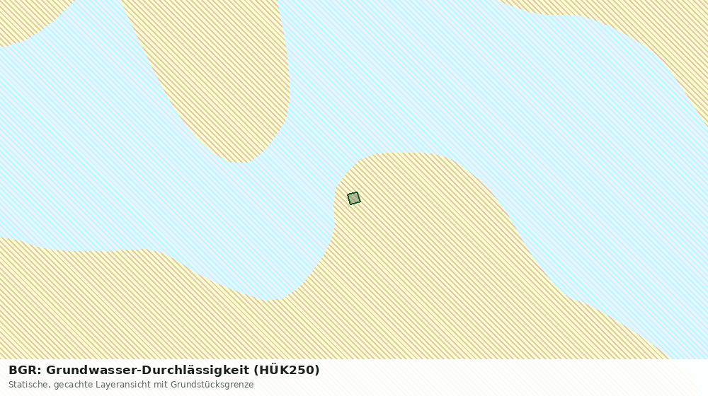 Statische Kartenansicht: BGR: Grundwasser-Durchlässigkeit (HÜK250)