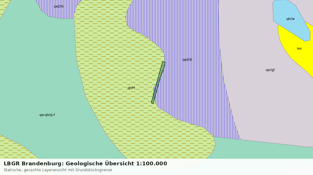 Statische Kartenansicht: LBGR Brandenburg: Geologische Übersicht 1:100.000