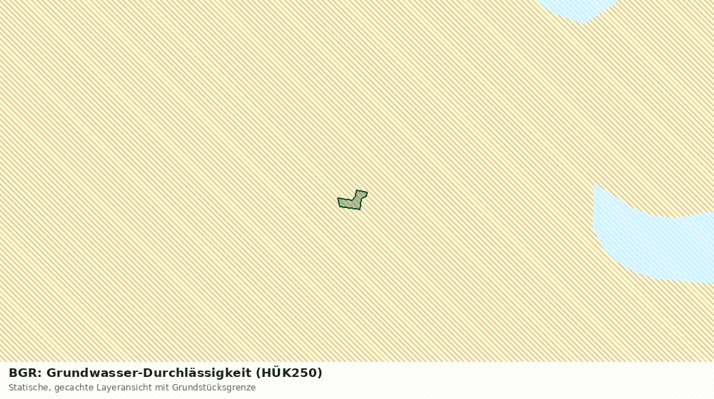 Statische Kartenansicht: BGR: Grundwasser-Durchlässigkeit (HÜK250)