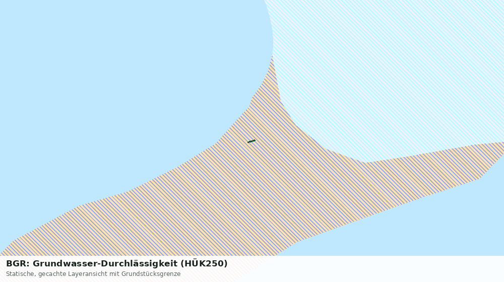Statische Kartenansicht: BGR: Grundwasser-Durchlässigkeit (HÜK250)