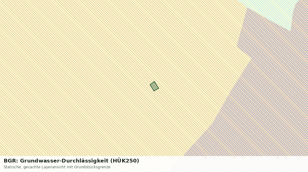 Statische Kartenansicht: BGR: Grundwasser-Durchlässigkeit (HÜK250)