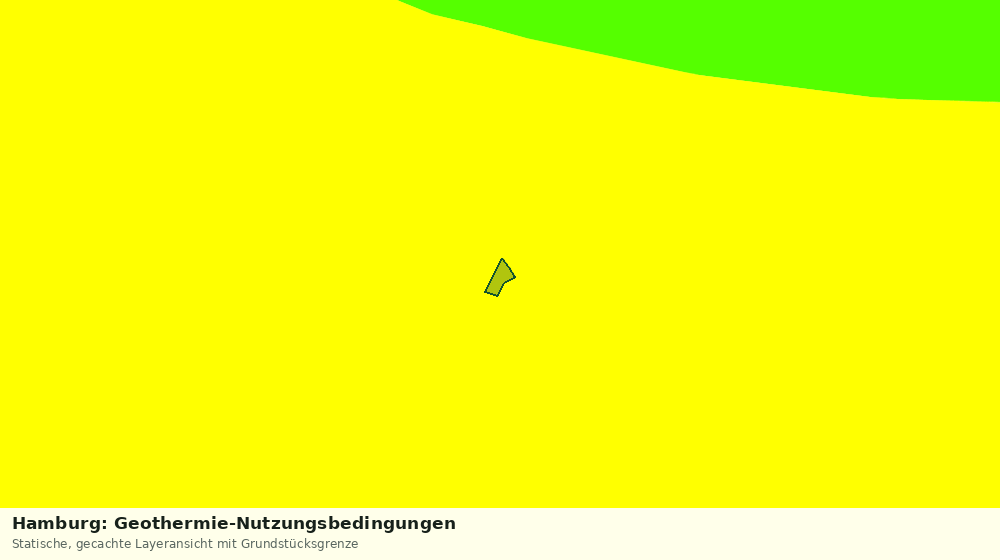 Statische Kartenansicht: Hamburg: Geothermie-Nutzungsbedingungen