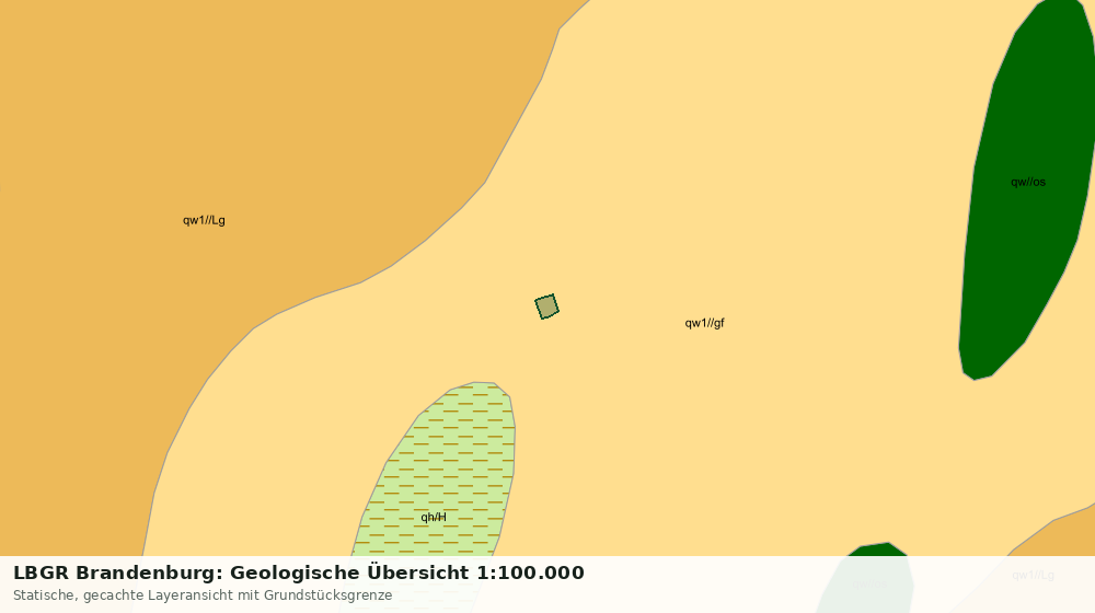 Statische Kartenansicht: LBGR Brandenburg: Geologische Übersicht 1:100.000