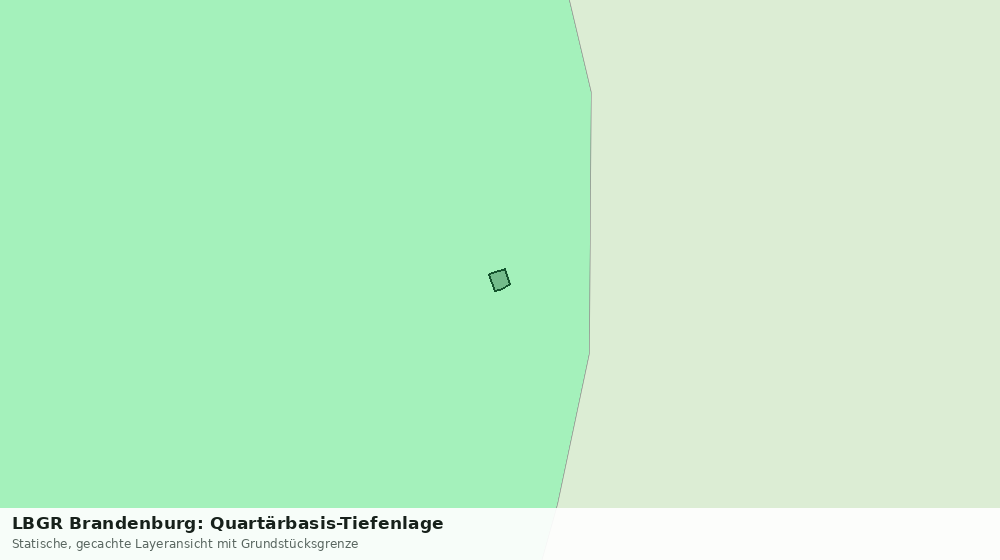 Statische Kartenansicht: LBGR Brandenburg: Quartärbasis-Tiefenlage