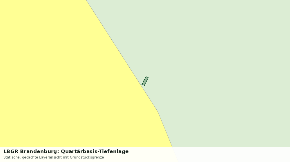 Statische Kartenansicht: LBGR Brandenburg: Quartärbasis-Tiefenlage