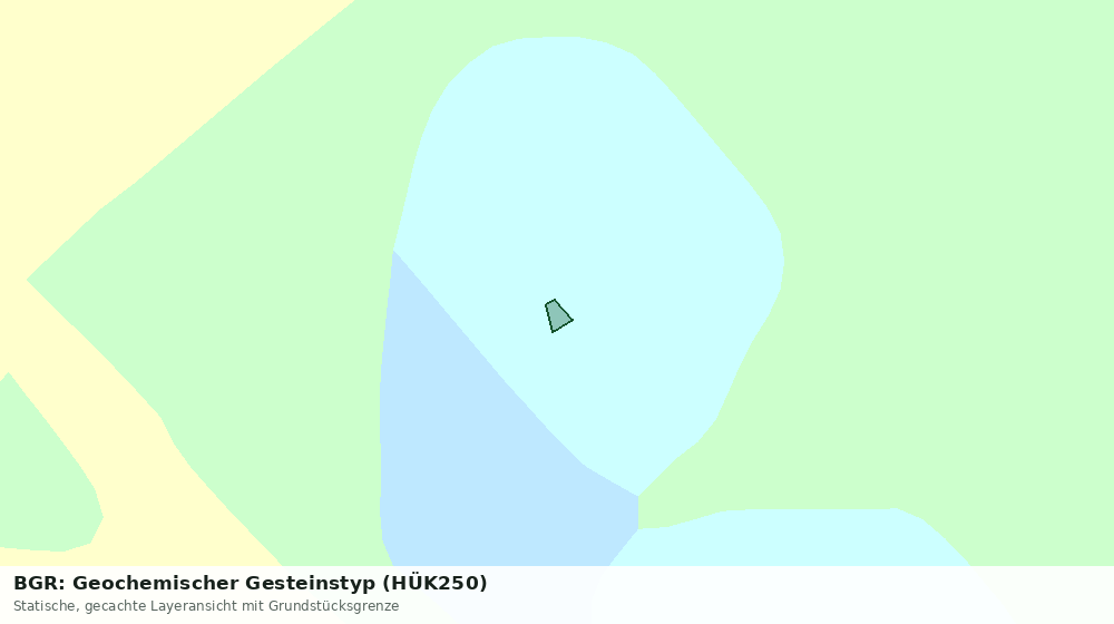 Statische Kartenansicht: BGR: Geochemischer Gesteinstyp (HÜK250)
