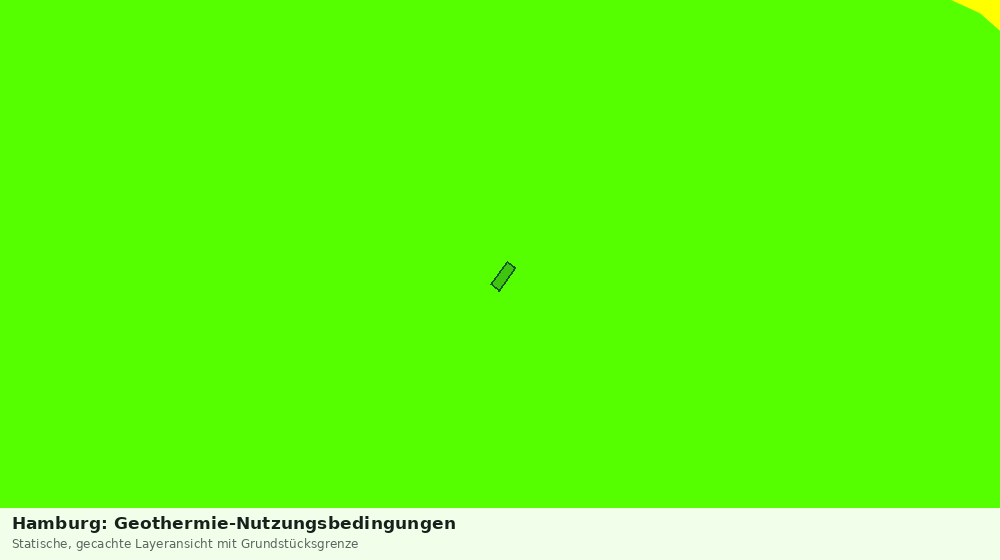 Statische Kartenansicht: Hamburg: Geothermie-Nutzungsbedingungen