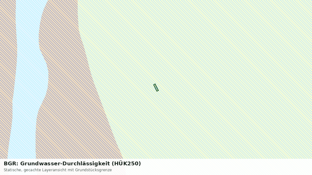 Statische Kartenansicht: BGR: Grundwasser-Durchlässigkeit (HÜK250)